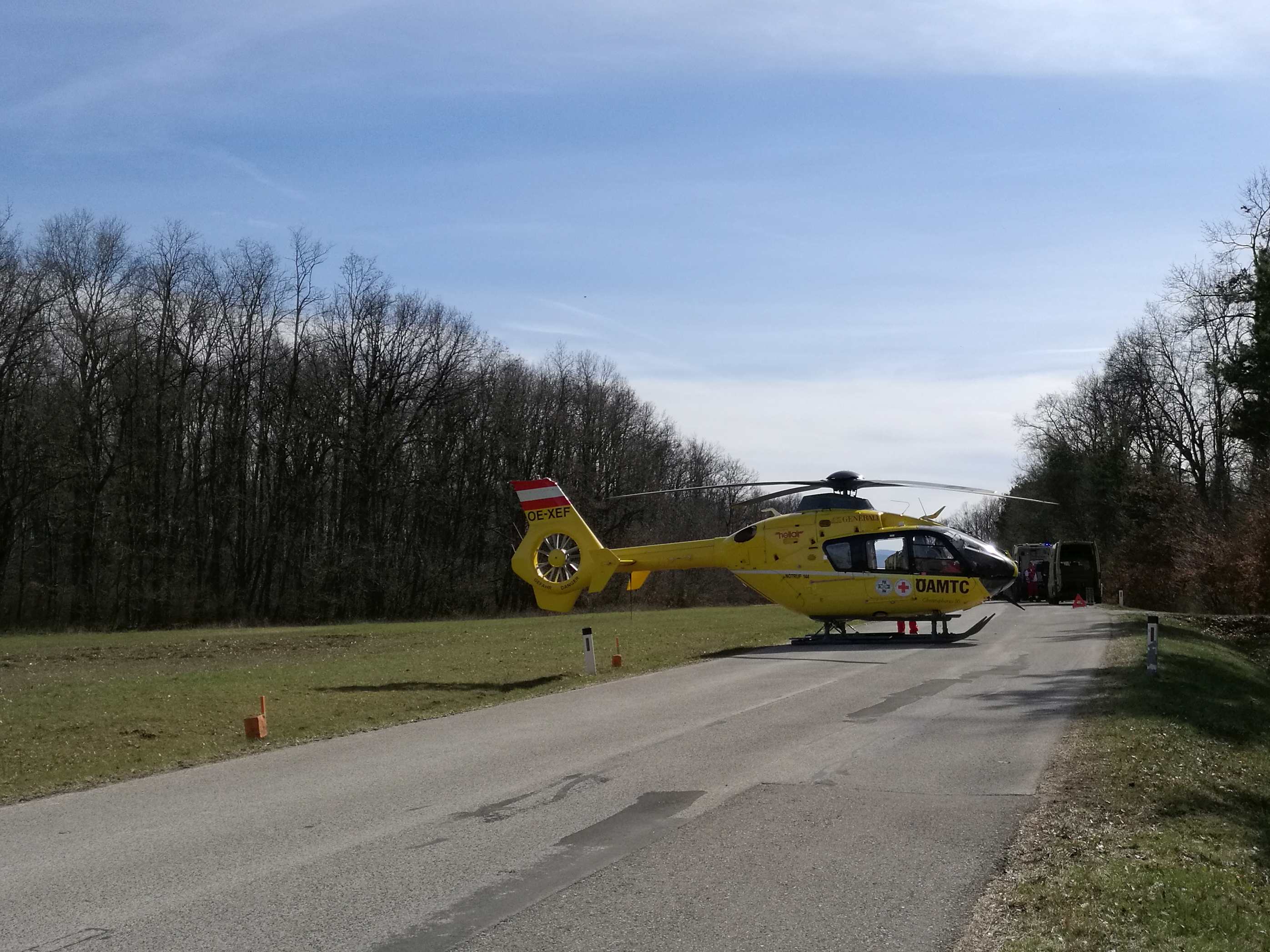 Schadstoffaustritt nach Motorradunfall