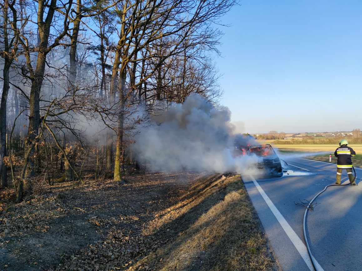 Fahrzeugbrand Richtung Oberpullendorf