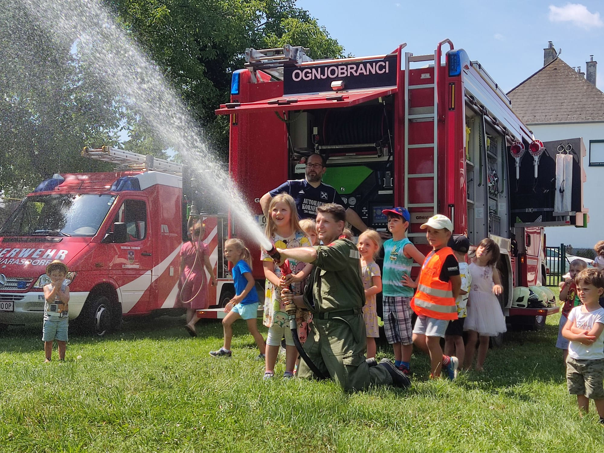 Brandschutzübung Kindergarten